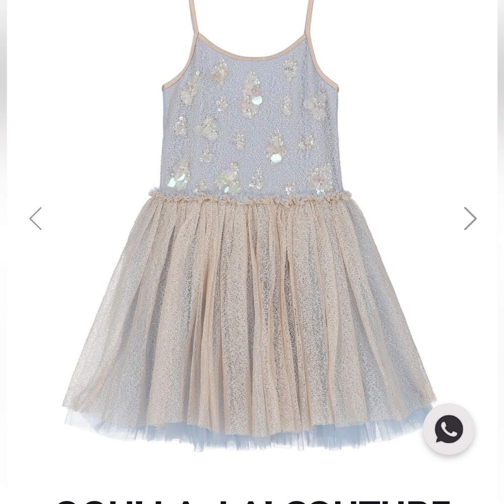 Ooh la la couture dress baby blue mermaid 6/7
